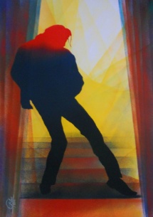 Michael Jackson - XV, Schablonendruck, 2011, 50x70