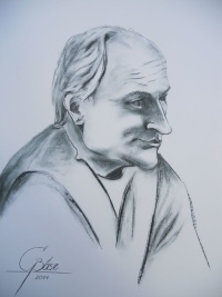  Bernhardt Naumann, Kohlezeichnung, 2011, 50x70 