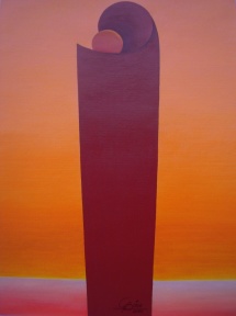 Das Leben - V, Acryl, 2009, 30x40