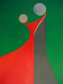 Das Leben - XI, Acryl, 2009, 30x40