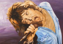 Mick Jagger, Acryl auf Keilrahmen, 2013, 100x70