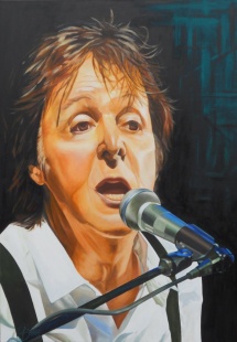 Paul McCartney, Acryl auf Keilrahmen, 2013, 70x100