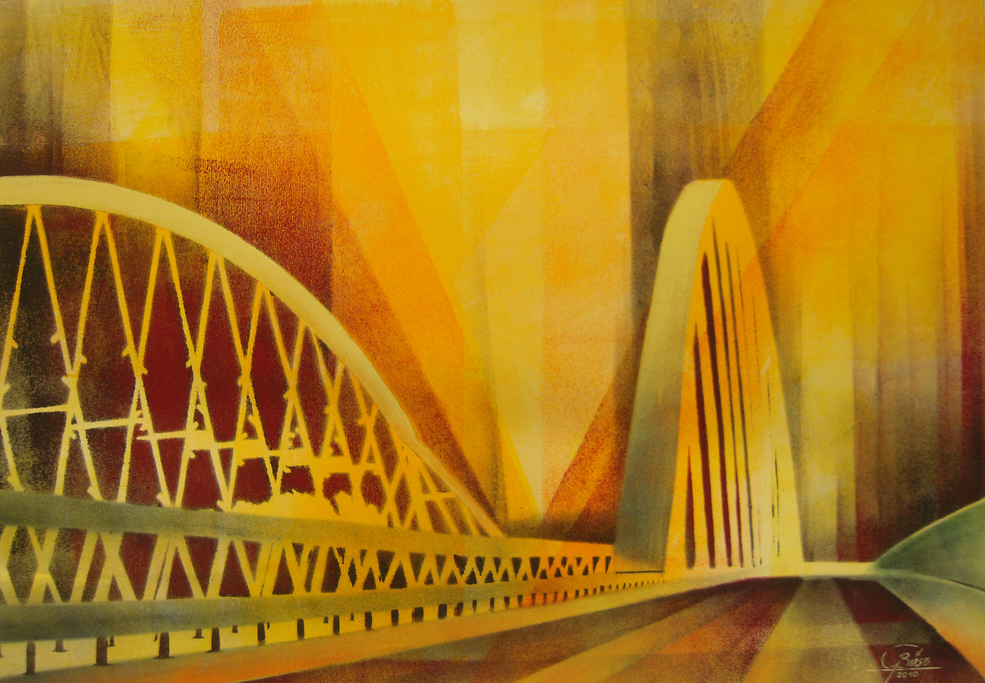 Wittenberger Reflexionen - XV, Schablonendruck, 2010